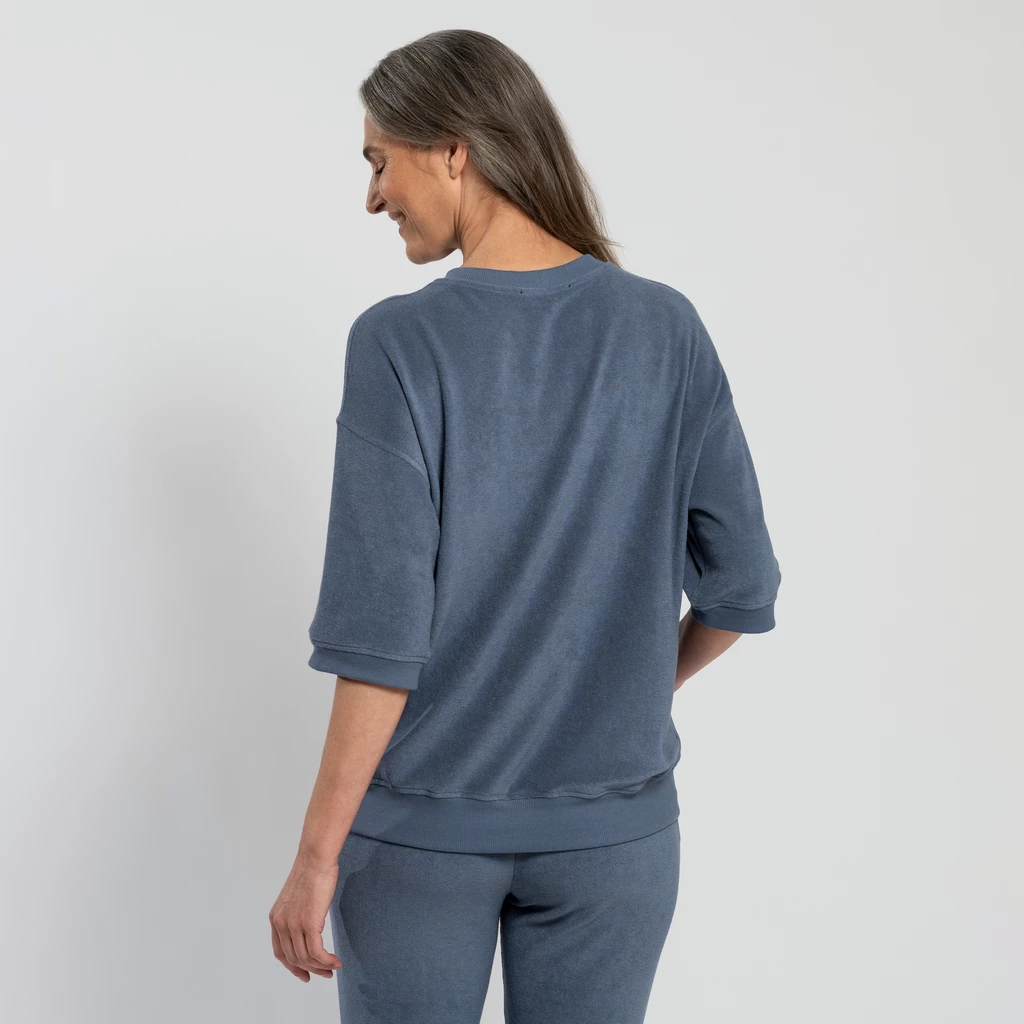 Sunday in Bed X Torquato Shirt Ivy Frottee Dusty Blue XL