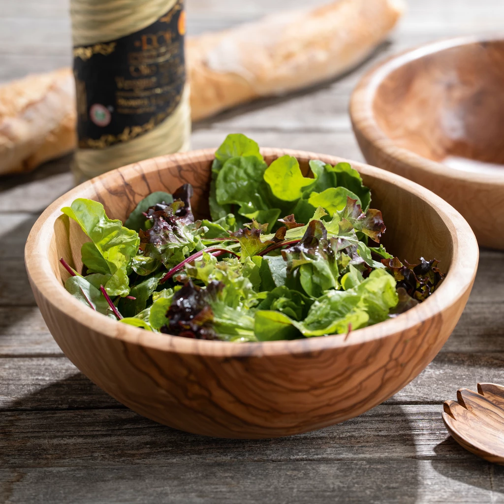 Salatschüssel Olivenholz 24 cm