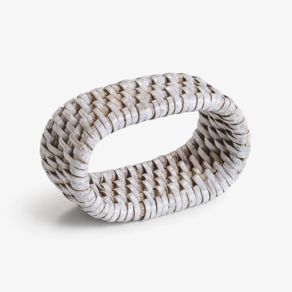 Serviettenringe Rattan 4er-Set