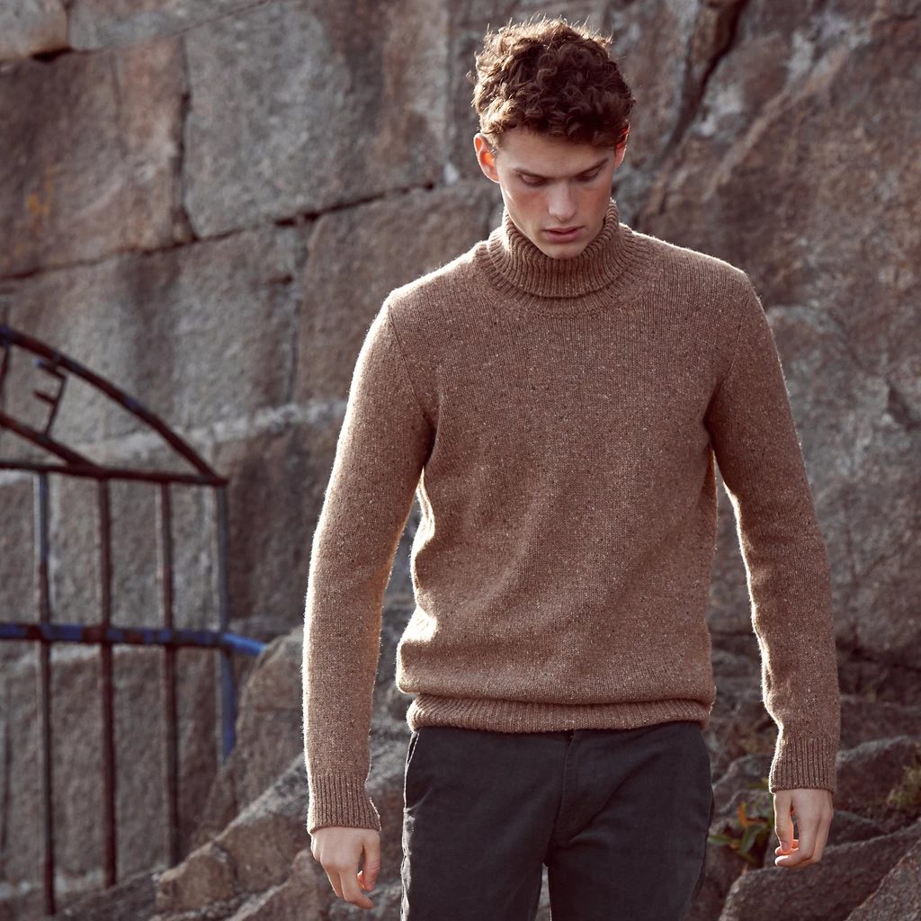 Irischer Rollkragenpullover