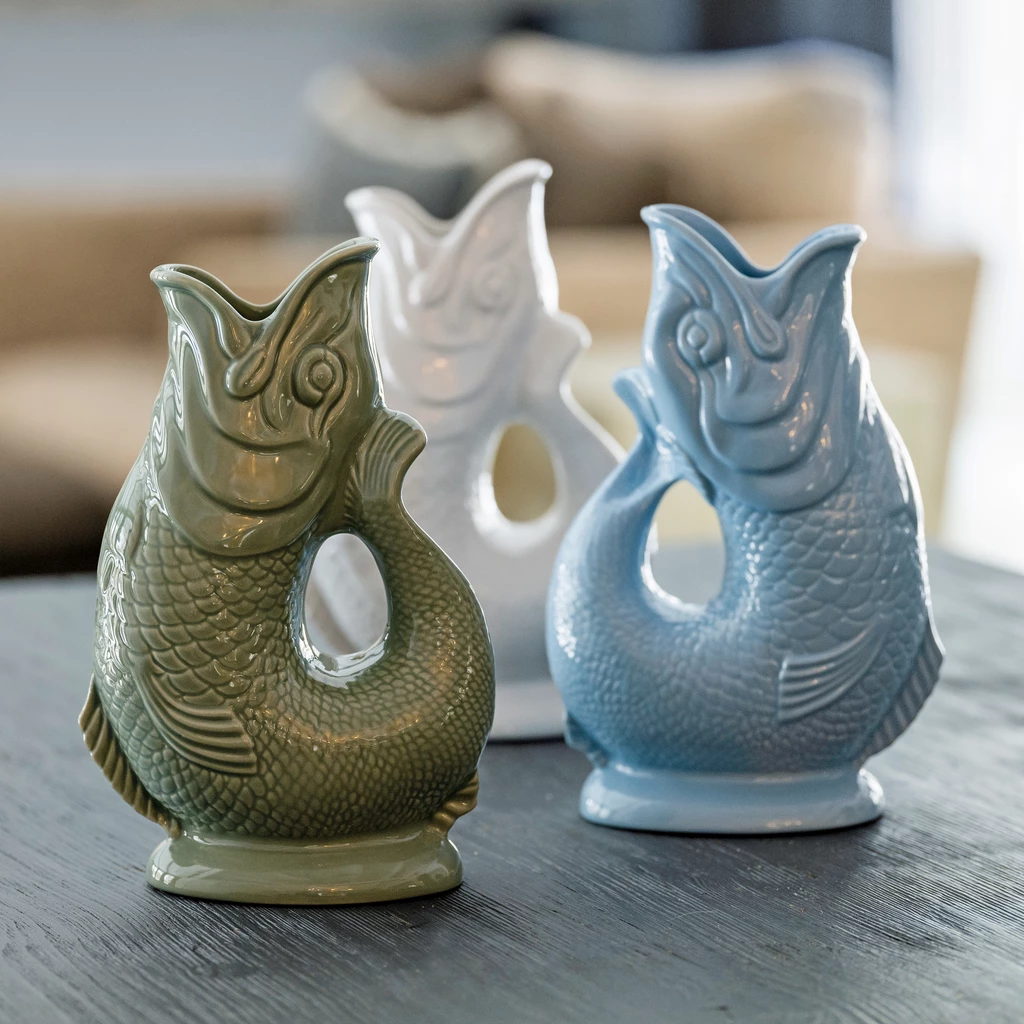 Karaffe Gluggle Jug Pale Blue