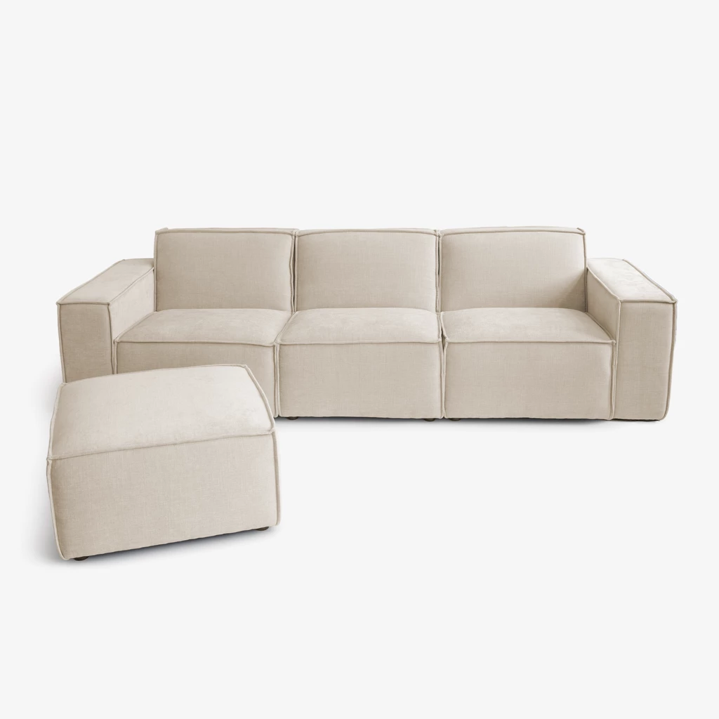 Modulares Sofa Estrade 4-Sitzer Sand