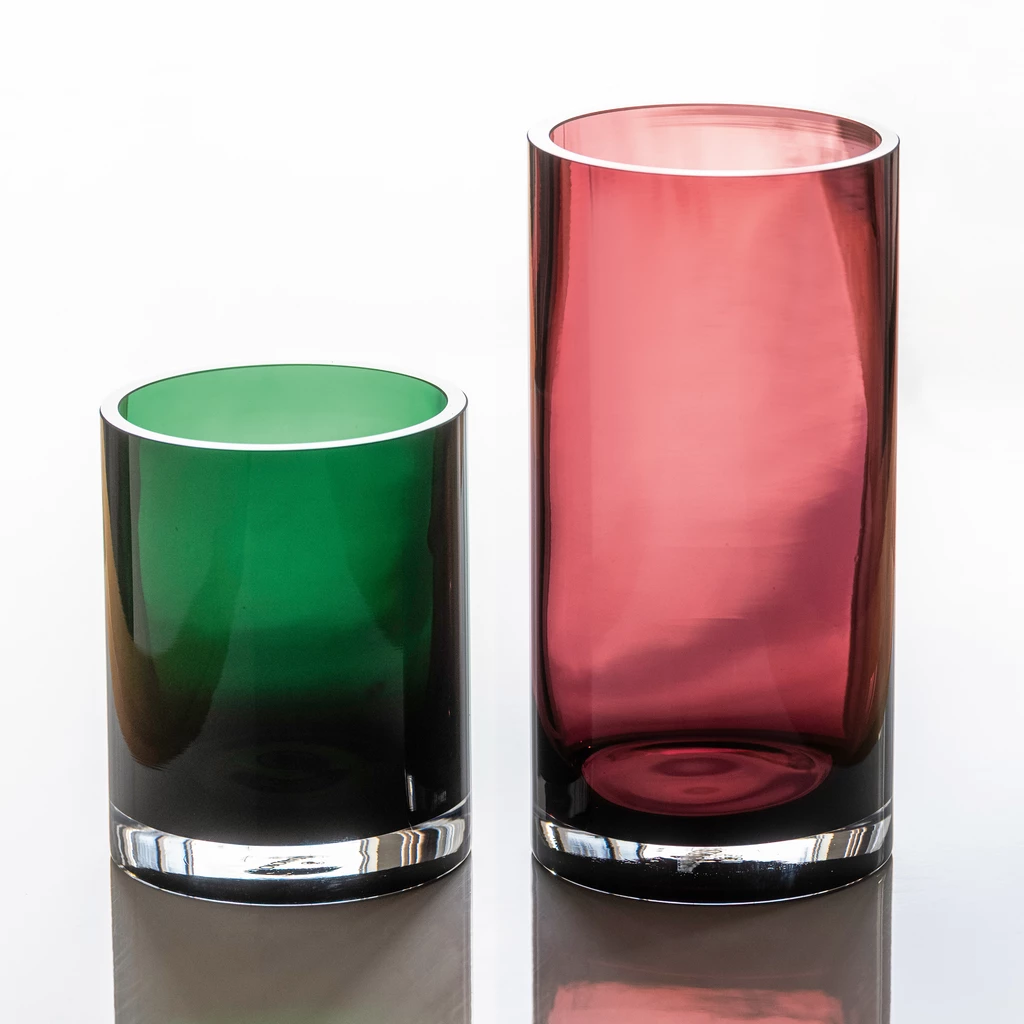 Vase Rondo 24 cm Weinrot