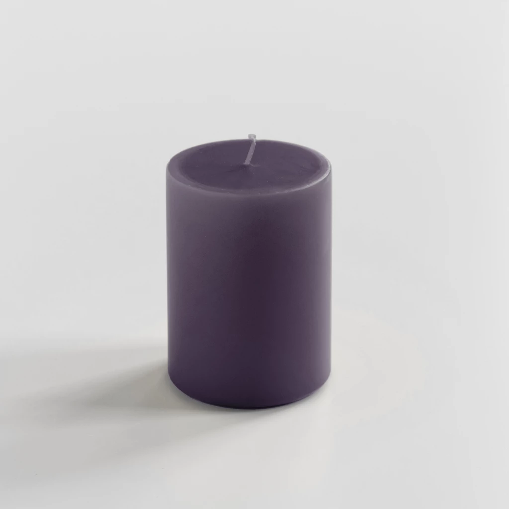 Ester & Erik Stumpenkerze 10 cm Ø 6 cm Plum