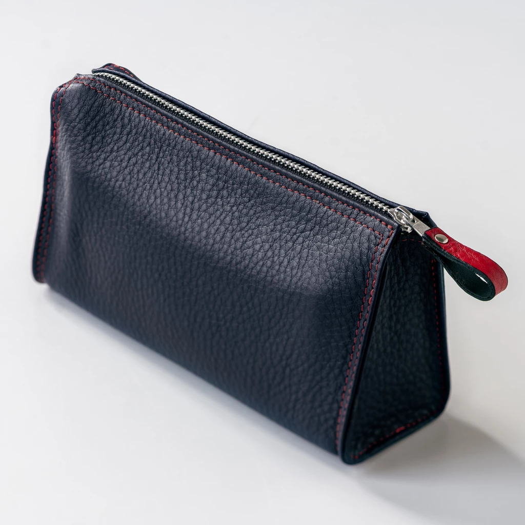 Hammann Kosmetiktasche Hirschleder 2-farbig