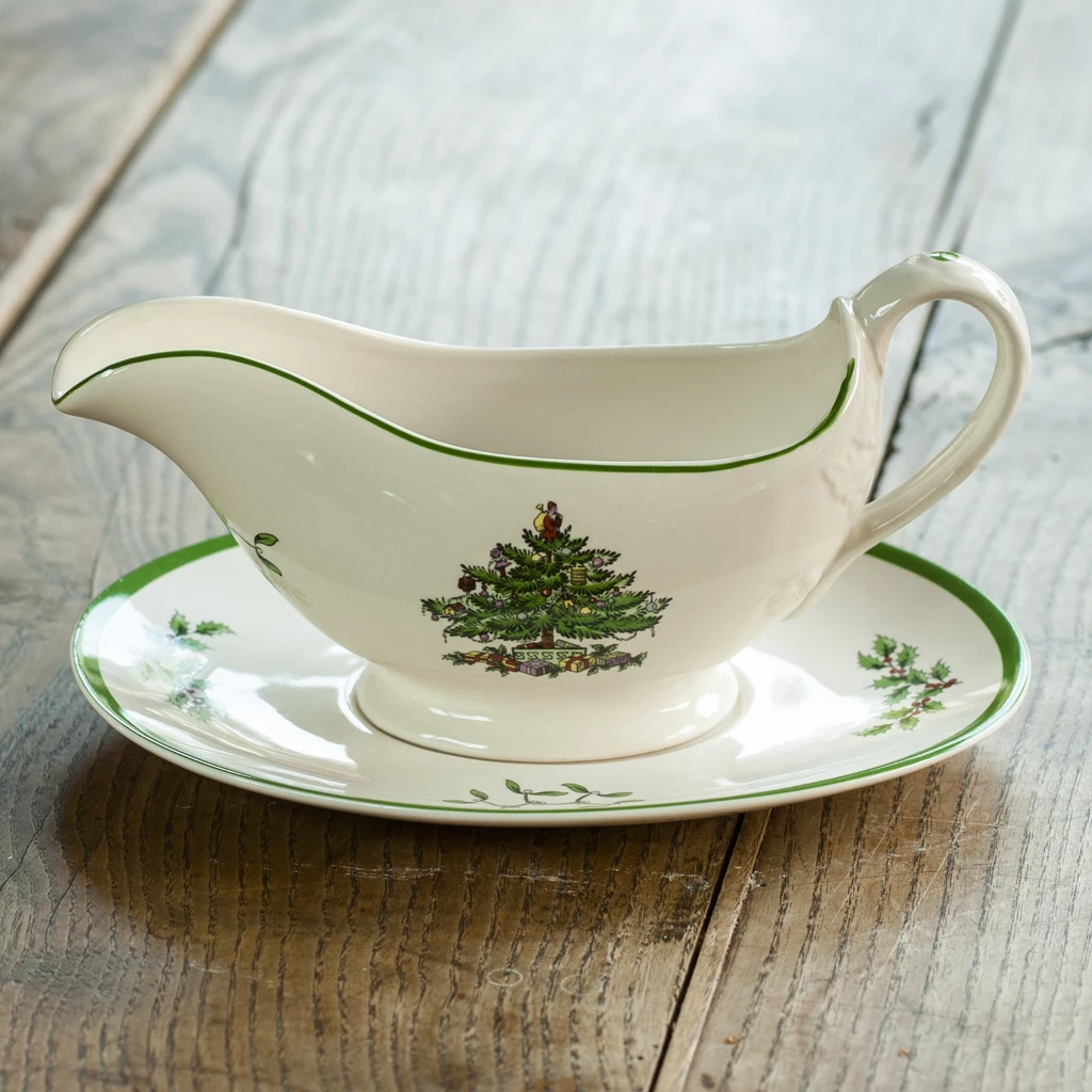 Saucière mit Unterteller Spode Christmas Tree 380 ml