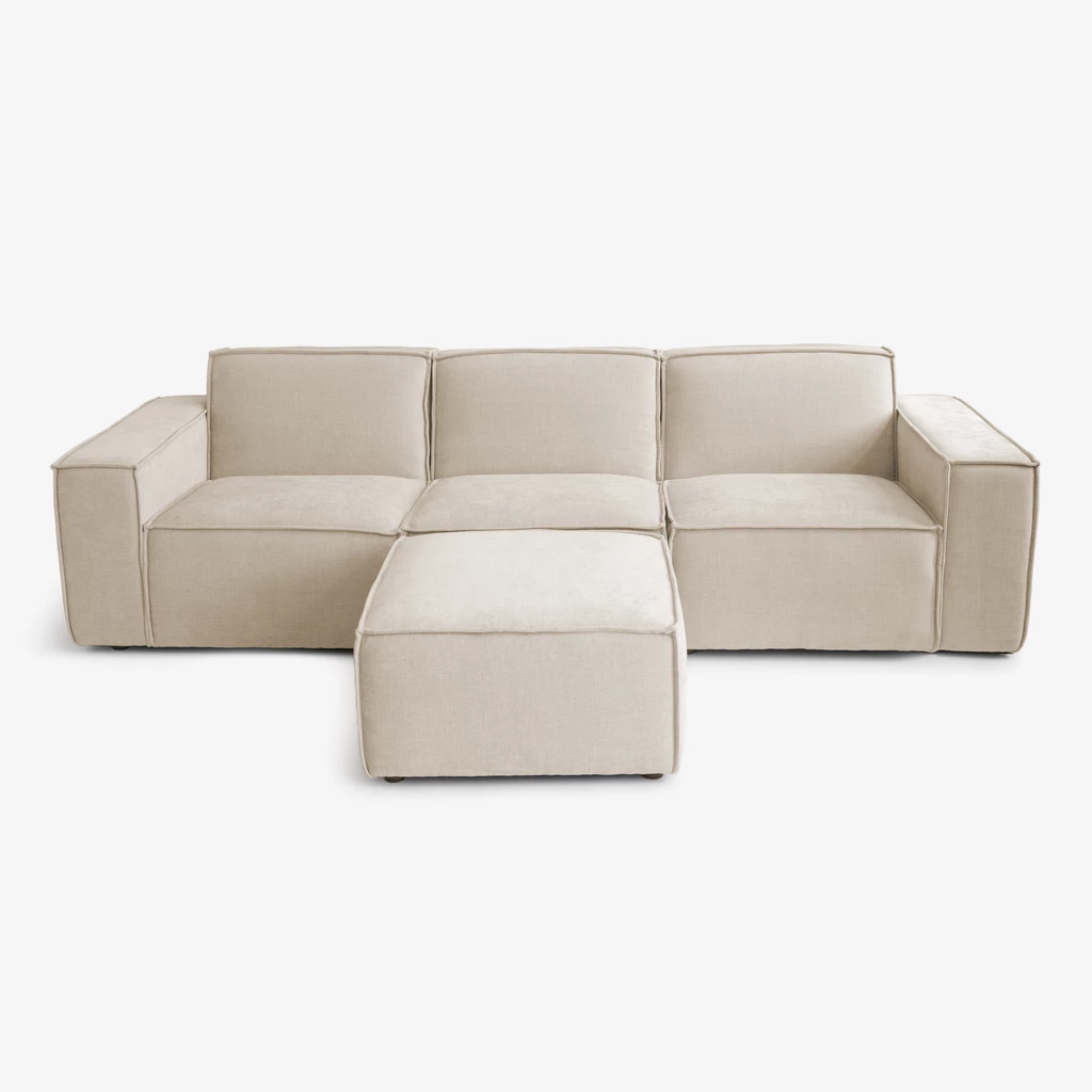 Modulares Sofa Estrade 4-Sitzer Sand