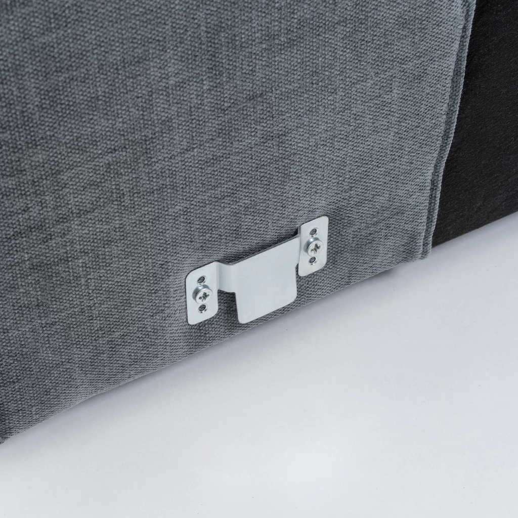 Modulares Sofa Estrade 4-Sitzer Kieselgrau