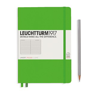 Notizbuch Medium A5 liniert individualisiert Fresh Green