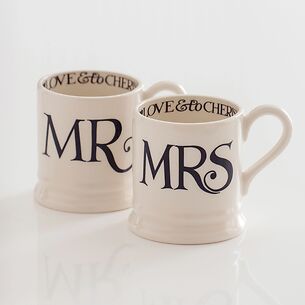 Emma Bridgewater Mugs 2er-Set Mr & Mrs