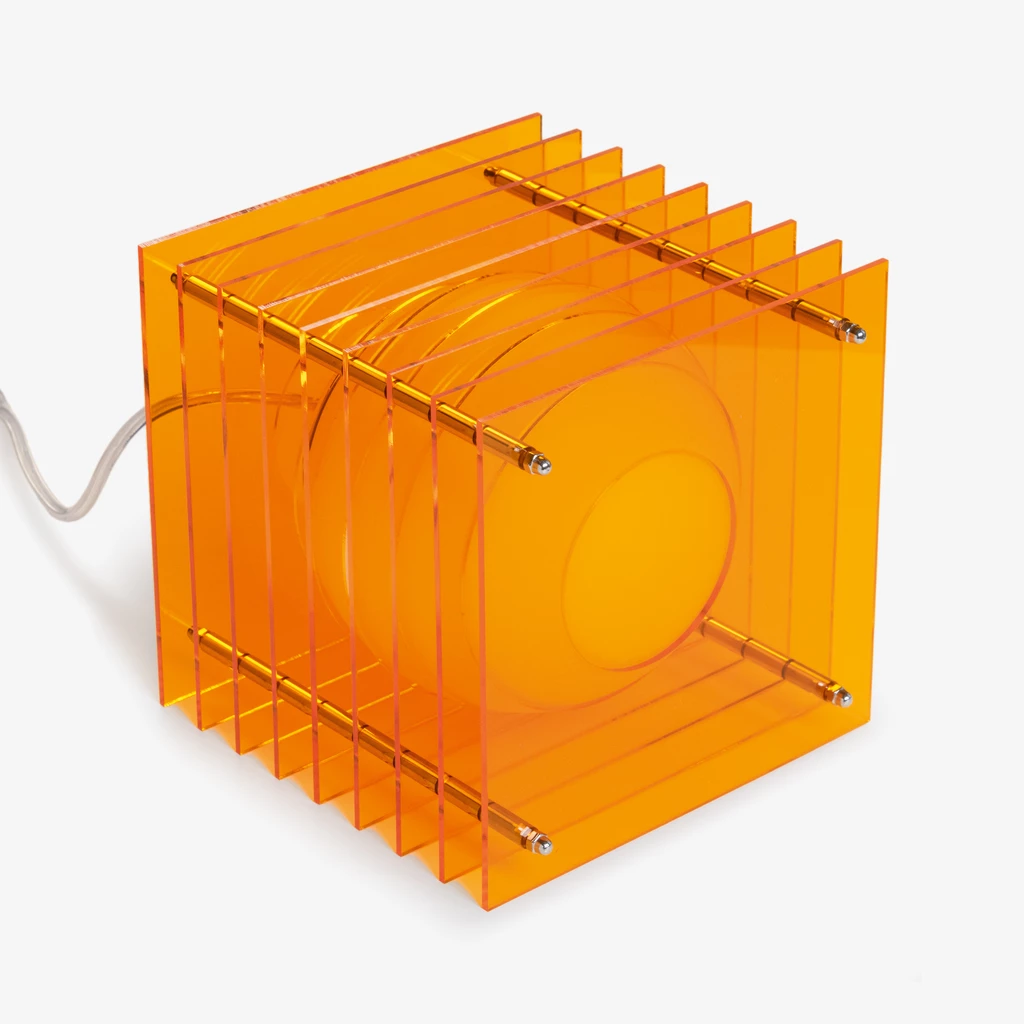 Tischlampe Lop Small Square Orange