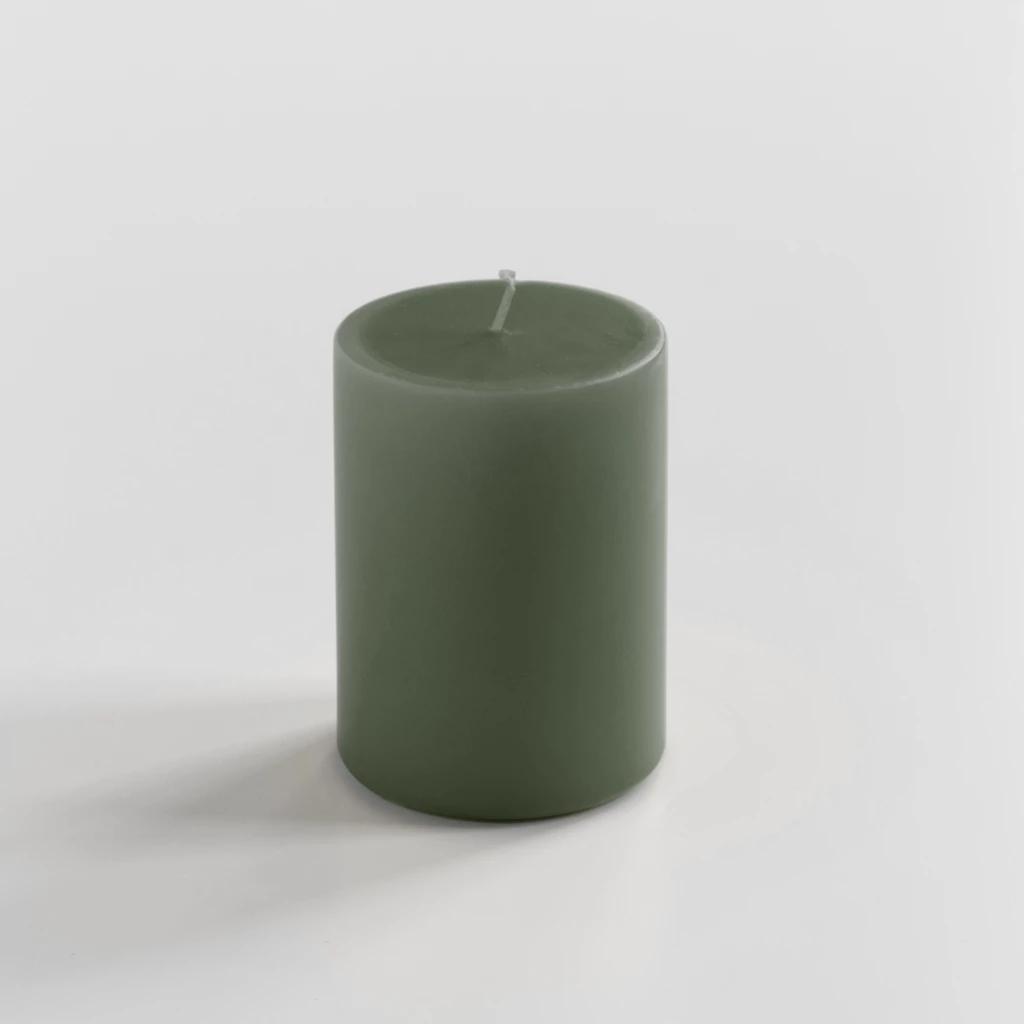 Ester & Erik Stumpenkerze 10 cm Ø 6 cm Pale Green
