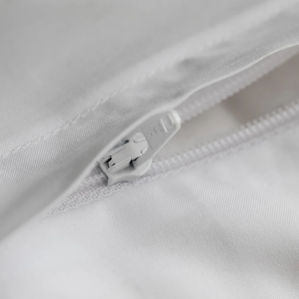 Baumwollsatinbettwäsche Nyx Aquamarin 80 x 80 cm