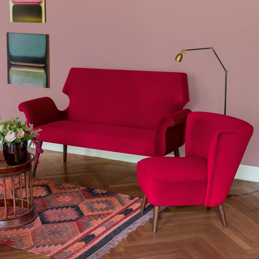 Zweisitzer Kanapee Ruby Velvet