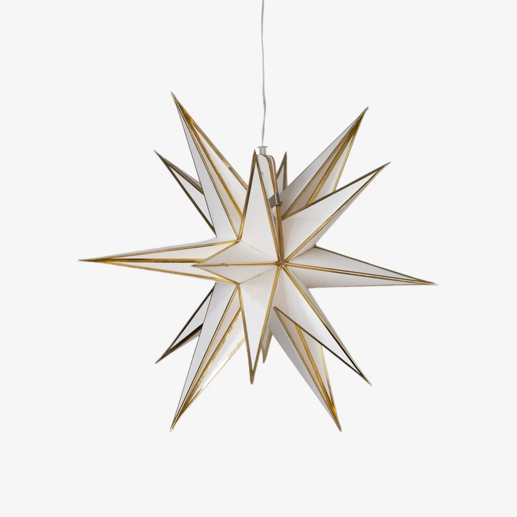 Weihnachtsstern Julstjärna 40 cm Creme
