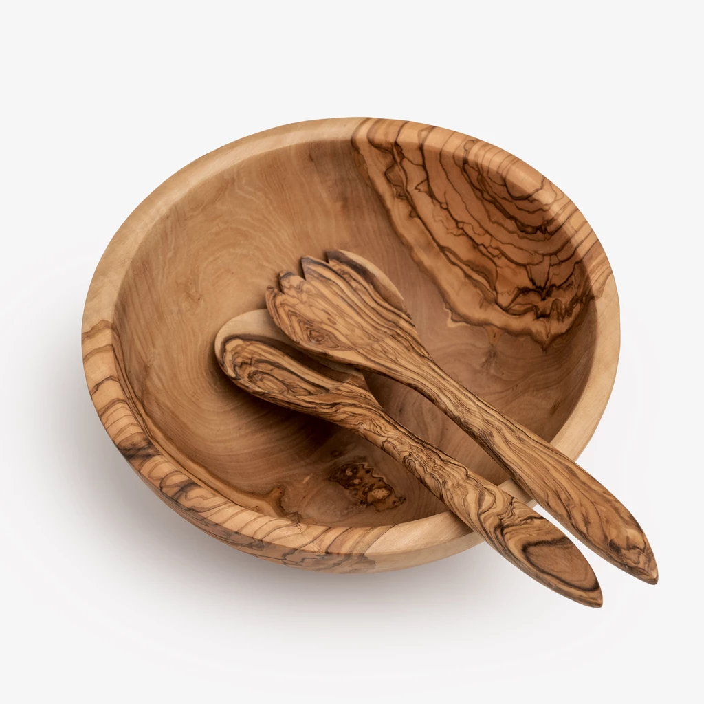 Salatschüssel Olivenholz 27 cm
