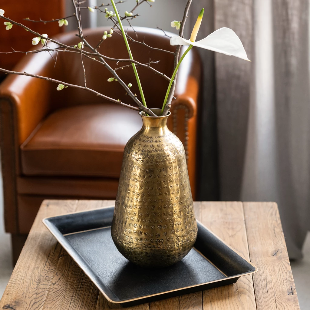 Messingvase Nod