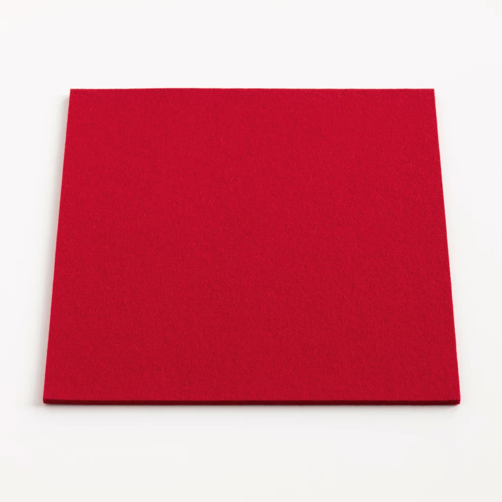 Filzuntersetzer 25x25 cm rot