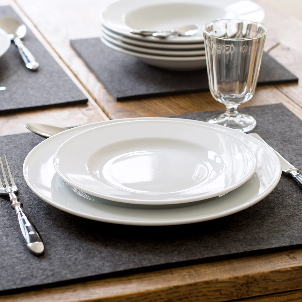 Tischset Wollfilz 35 x 45 cm Grau