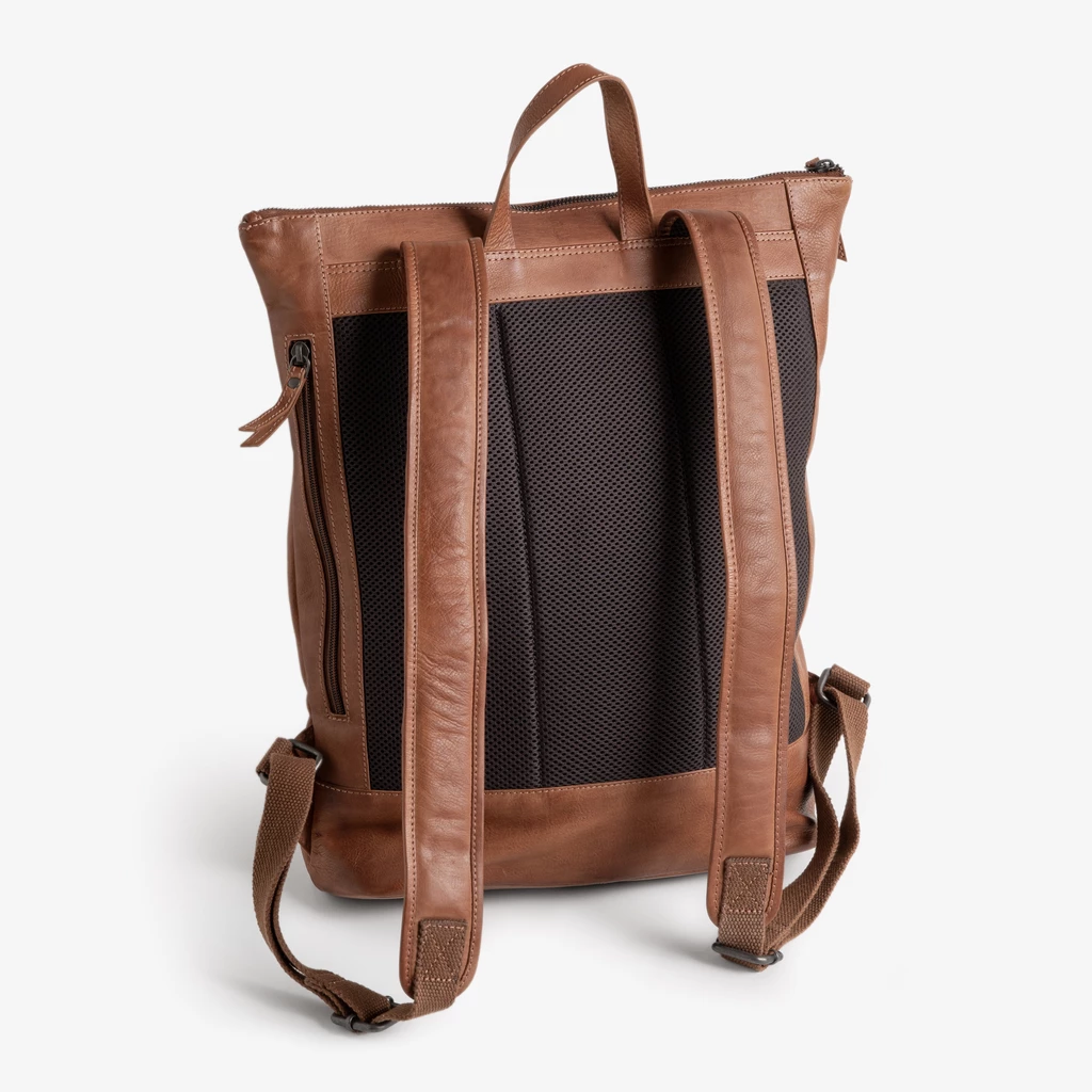 Leder Rolltop Rucksack Vicenza