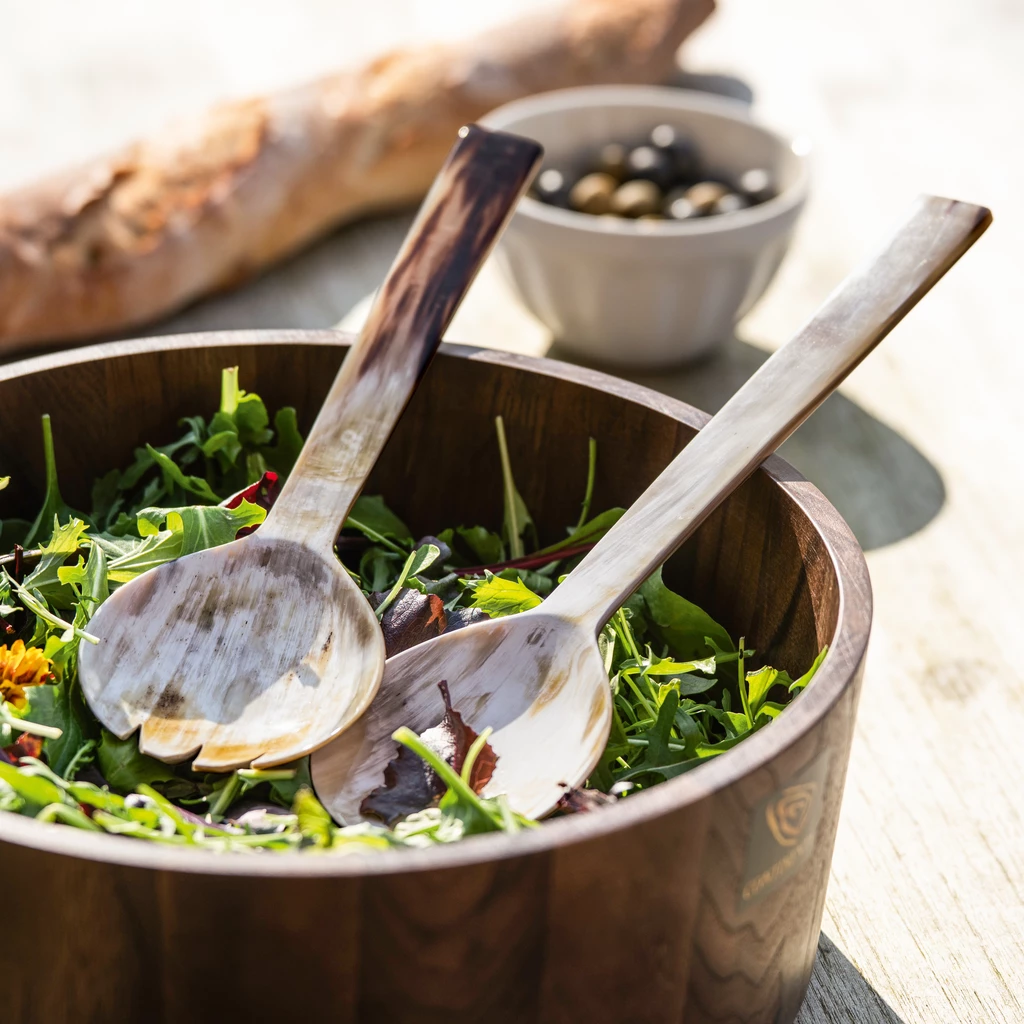 Salatbesteck Horn