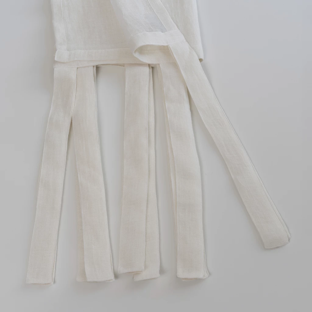 Leinenvorhang, Transparent, Offwhite 140 x 240 cm