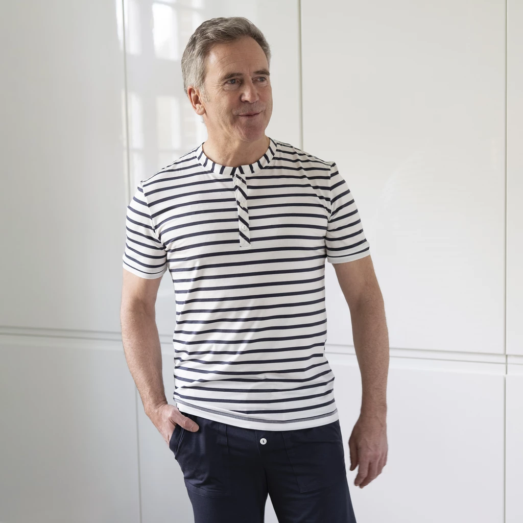 Sunday in Bed X Torquato Pyjamashirt John gestreift