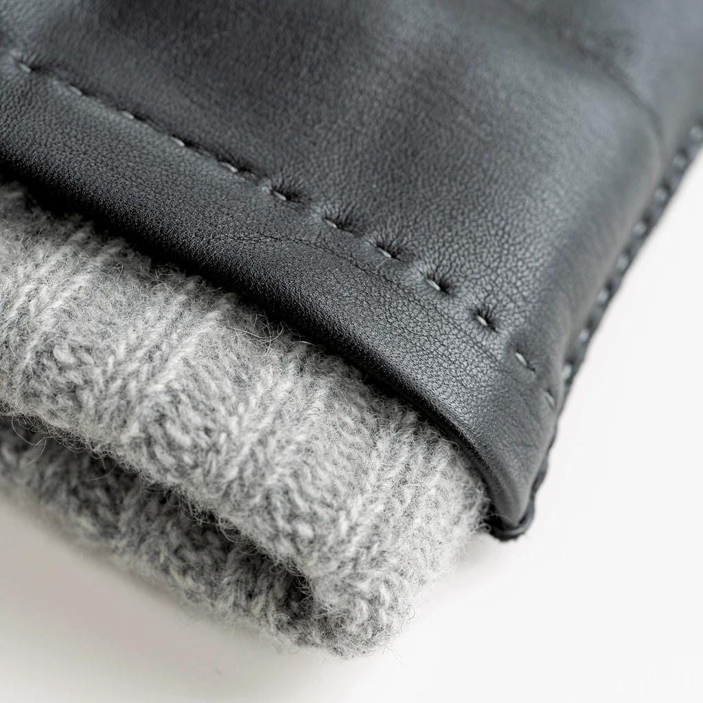 Herrenhandschuhe mit Stulpe braun/dunkelbrau Gr.8