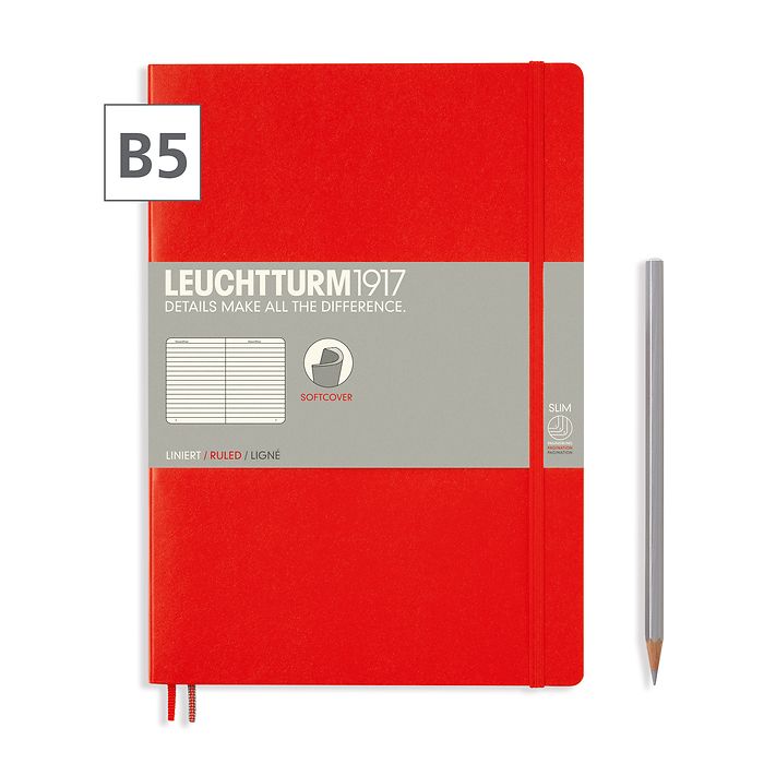 Notizbuch B5 Composition  Liniert Rot