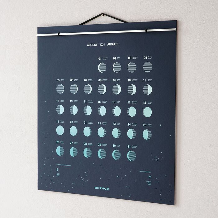 BETHGE Mondphasen-Wandkalender 2022