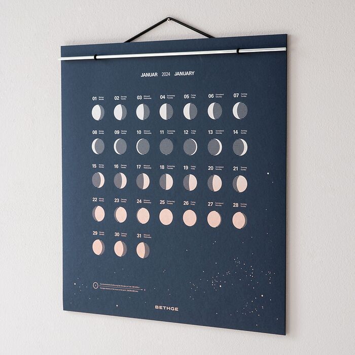 BETHGE Mondphasen-Wandkalender 2023