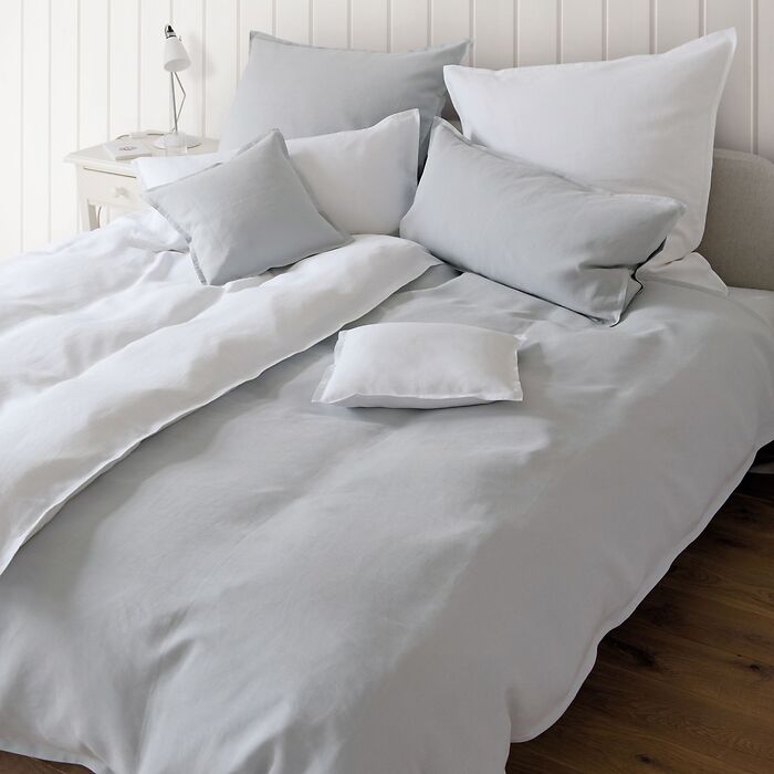 Torquato Bettbezug Leinen 135 x 200 cm Weiß
