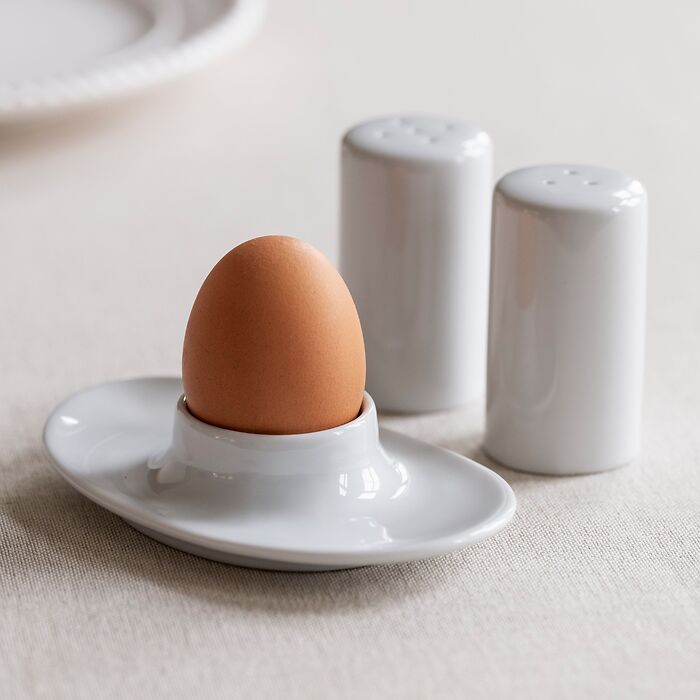Lindner Porzellan Eierbecher mit Ablage