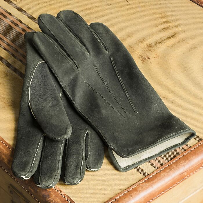 Handschuhe aus Rehleder Oliv