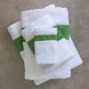 Handtuch mit Chenille-Bordüre Grün - 3