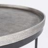 Couchtisch Madras rund 69 cm Zinngrau - 4