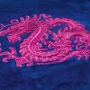 Samtkissen Drache Pink - 3