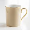 Porcelaine de Limoges Becher mit Golddekor Beige