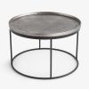 Couchtisch Madras rund 69 cm Zinngrau