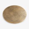 Platzteller Madras Bronzegold