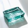 Seifenschale aus Glas Grün