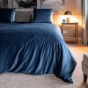 Samtbettüberwurf Celeste Navy 260 x 280 cm - 3