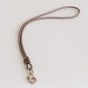 Schlüsselband Metallic-Leder Bronze