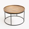 Couchtisch Madras rund 69 cm Bronzegold