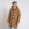 Gloverall Dufflecoat Herren Camel / Buchanan Tartan S