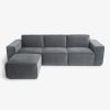 Modulares Sofa Estrade 4-Sitzer Kieselgrau - 2