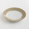 Porcelaine de Limoges Dessertteller mit Golddekor Beige