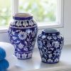 Vase Blue Pottery gross - 2