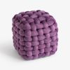 Samtpouf Knot Lila
