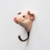 Handgeschnitzter Kleiderhaken Schwein